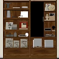 Middle Style Bookcase 3d model