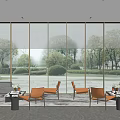 Modern Reception Area Sales Office Negotiation Room Sales Department Rest Area Hotel Lobby Office Building Office Building Lobby Rest Area 3d model