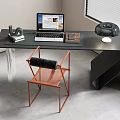 Modern Computer Table and Chair Laptop 3d model