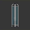 Sturdy Steel Fitness Equipment With Vertical Posts Horizontal Bar And Stable Base