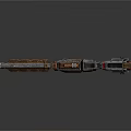 Futuristic Scifi Weapon Design Featuring Metallic Wooden Grip And Barrel Structure