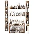 Laundry And Daily Essentials Organized On Shelves With Various Bottles And Containers