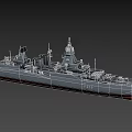 Modern Warship F510 Frigate With Gray Hull Radar Systems And Weaponry