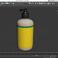 Everyday Hand Soap Bottle With White Body Yellow Label And Black Pump