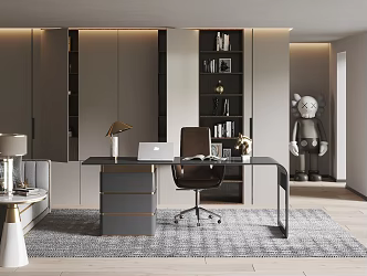 Modern study 3d model