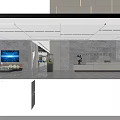 Modern Public Office Space With Open Layout Wooden Desks Computers Green Plants And Hanging Lights