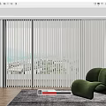 Modern Curtains 3d model