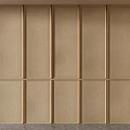 Modern Interior Wall With Wooden Wainscoting Panels And Sleek Panel Design 3d model