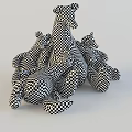 Soft Plush Fabric Stuffed Dolls In Sitting Position With Various Sizes And Soft Texture