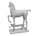 Modern Standing Horse Sculpture Ornament Decoration Piece For Home Decor