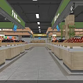 Modern Shopping Mall Stores Exterior With Busy Pedestrians Street And Colorful Signboards