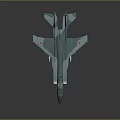 Light Blue Fighter Jet Model With Number 77 And Red Emblems On Gray Background 3d model