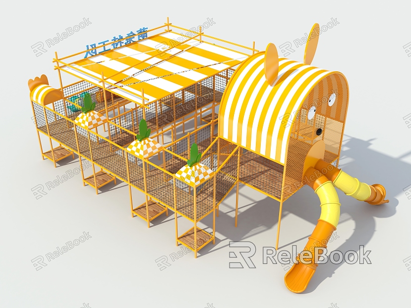 Jungle Crossing Jungle Demon Net Air Expansion Slide Combo model