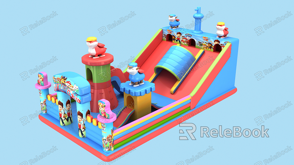 Modern amusement equipment inflatable castle dog model