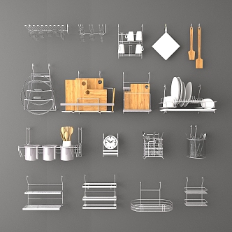 Modern Kitchen Appliances Kitchen Hardware 3d model