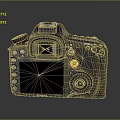 DSLR Camera Card Machine Digital Camera Digital Camera Photographic Equipment 3d model