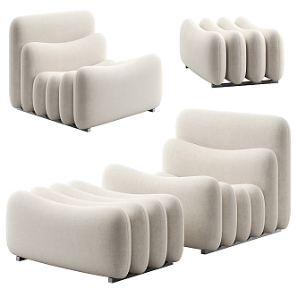 Single Sofa Casual Sofa 3d model