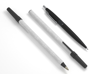 modern pen ballpoint pen 3d model