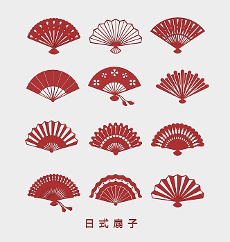 Fan Japanese Folding Fan Pu Fan Bamboo Fan Paper Fan Hand-painted Fan Pattern Silhouette 3d model