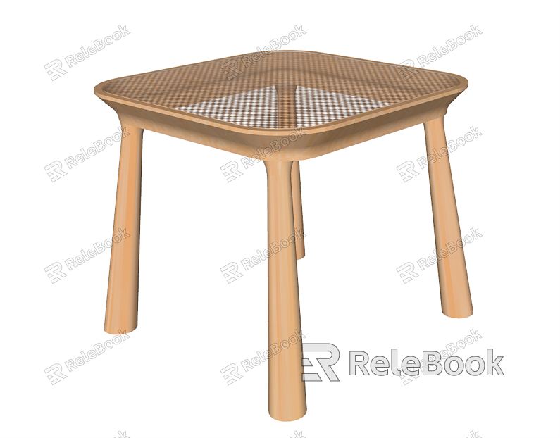 Nordic Stool Wooden Stool Casual Stool Small Bench model