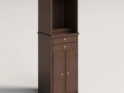 Elegant Traditional Wooden Buddhist Shrine Cabinet With Drawers Doors And Storage Shelves 3d model