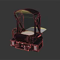 Ergonomic Military Aircraft Cockpit Seat With Black Protective Frame And Cushioned Backrest