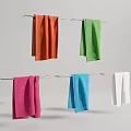 Modern Towel Bar Towel Combination 3d model