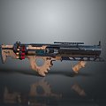 rifle semi-automatic rifle combat rifle battle rifle carbine war rifle attack rifle 3d model