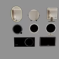 Illuminated Bathroom Mirrors With Round Oval Square Shapes And Modern Designs