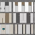 Modern Style Elevator Lobby Design With Various Materials And Wall Panels 3d model