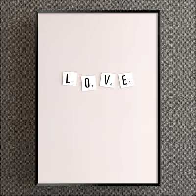 Nordic Decorative Painting Red Children's Room Decorative Elements Letters 3d model