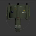 Green Futuristic Military Aircraft Model With Transparent Cockpit Multiple Engines And Detailed Design