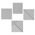 Modern Striped Wall Panels With Various Patterns For Interior Decoration Design 3d model