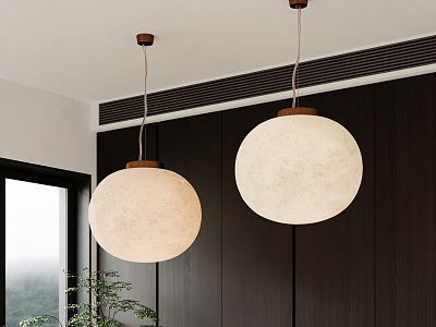 Modern Ball Chandelier Moon Chandelier Moon Light Restaurant Chandelier Lampshade model