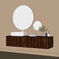 Modern Bathroom Cabinet Washstand Bathroom Cabinet Mirror 3d model