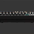 Professional Commercial Audio Mixing Console With Multiple Knobs Faders And Input Interfaces