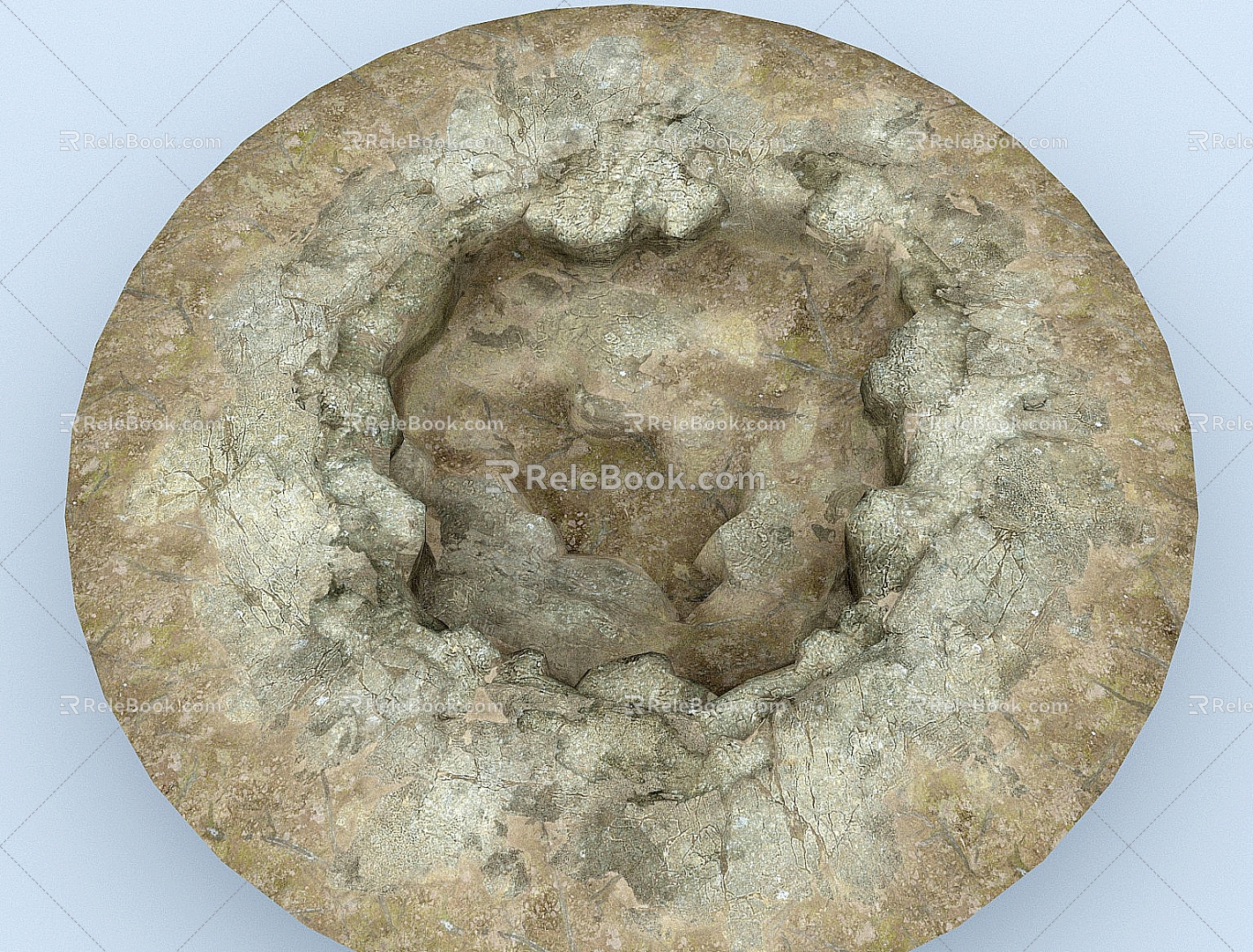 Soil pit, mud pit, puddle, pit 3d model