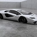 Silver Sleek Sports Car With Modern Design And Black Wheels In Minimalist Indoor Setting