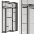 Vintage Other Window Balcony Door Architect Cornice 3d model