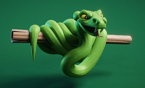 The Modern Snake 3d model