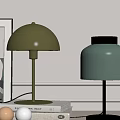 Modern Cream Style Table Lamp Mushroom Small Table Lamp Bedside Lamp 3d model