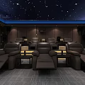 Modern Audio and Video Room 3d model