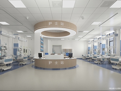 Modern Emergency Center 3d model