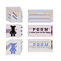 Colorful Wall Lamp With Teddy Bear Design Time Display And Happy Message