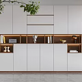 Modern bookcase 3d model