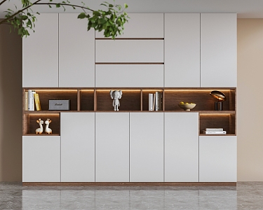 Modern bookcase 3d model