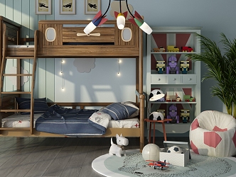 Nordic Boys' Room 3d model