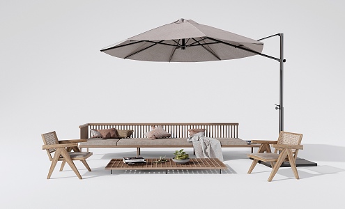 Quiet outdoor sofa 3d model