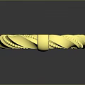 Luxurious Gold Ring and Pendant With Intricate Twisted Design Shiny Finish