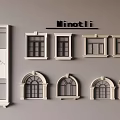 Minotli Casement Windows Featuring Different Styles And Elegant Architectural Frames 3d model